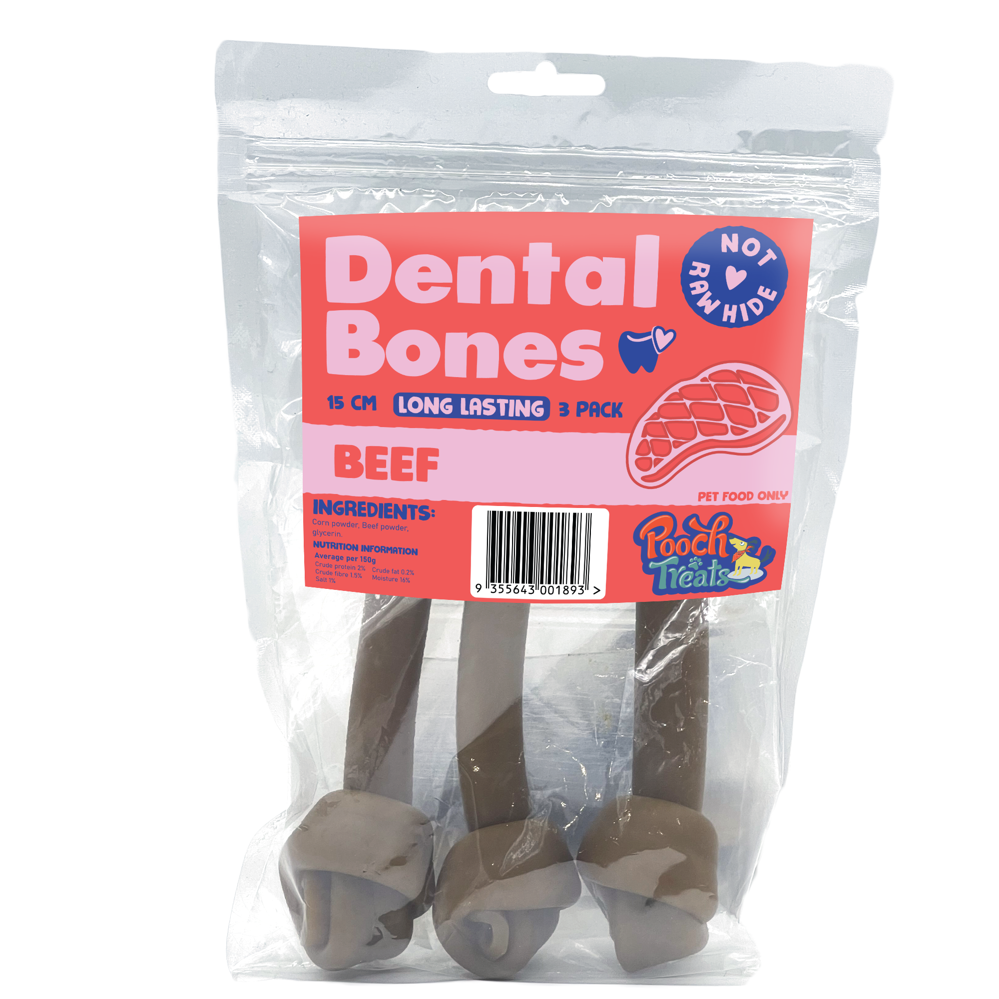 Non Rawhide Dental Bones - Beef