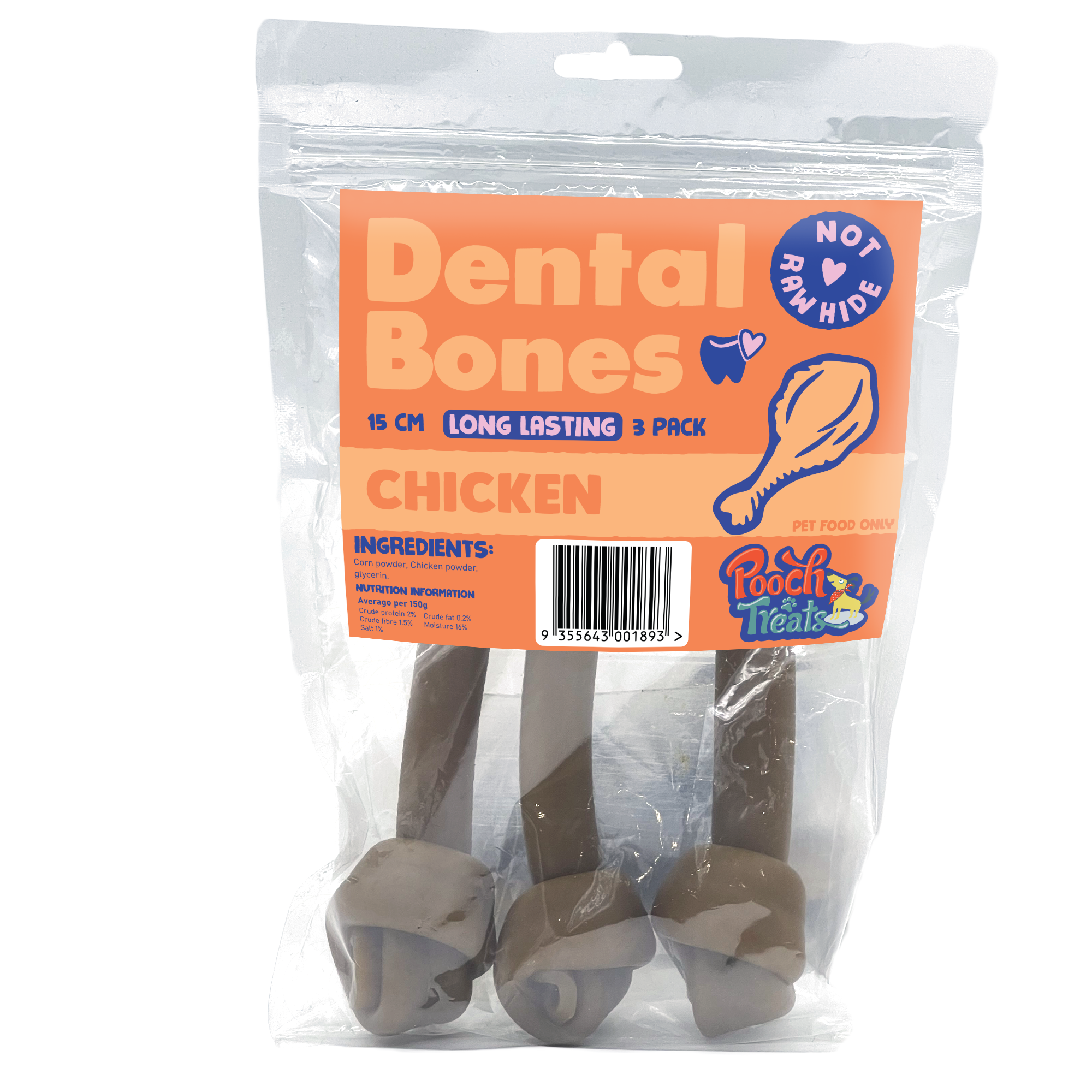 Non Rawhide Dental Bones - Chicken