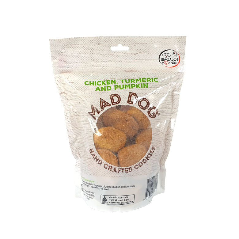 Mad Dog Bag - Chicken, Pumpkin & Turmeric cookies - 400g