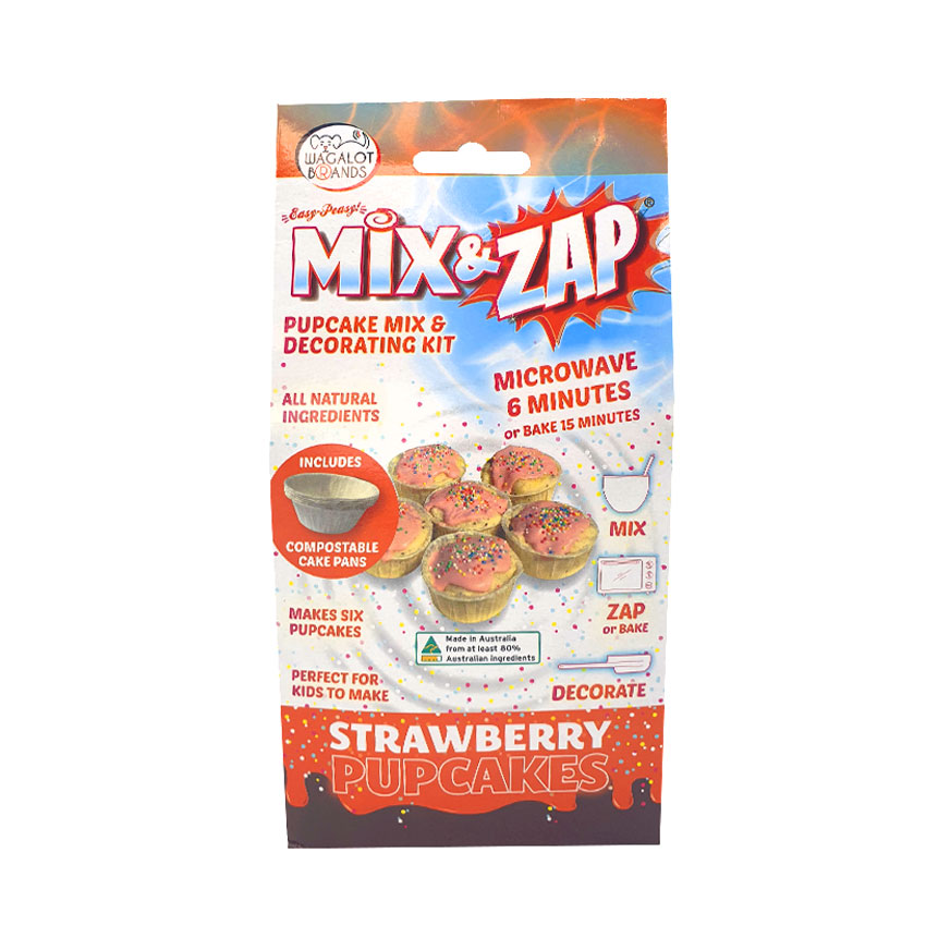 Cake Mix STRAWBERRY PUPCAKES Kit - 6 Pupcakes